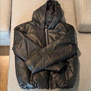 Fashion Nova Men's Black Puffer Jacket